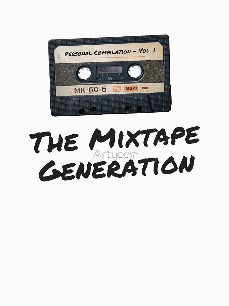 The Mixtape Generation - Retro Cassette Tape Vintage 80s 90s Design by Artycom