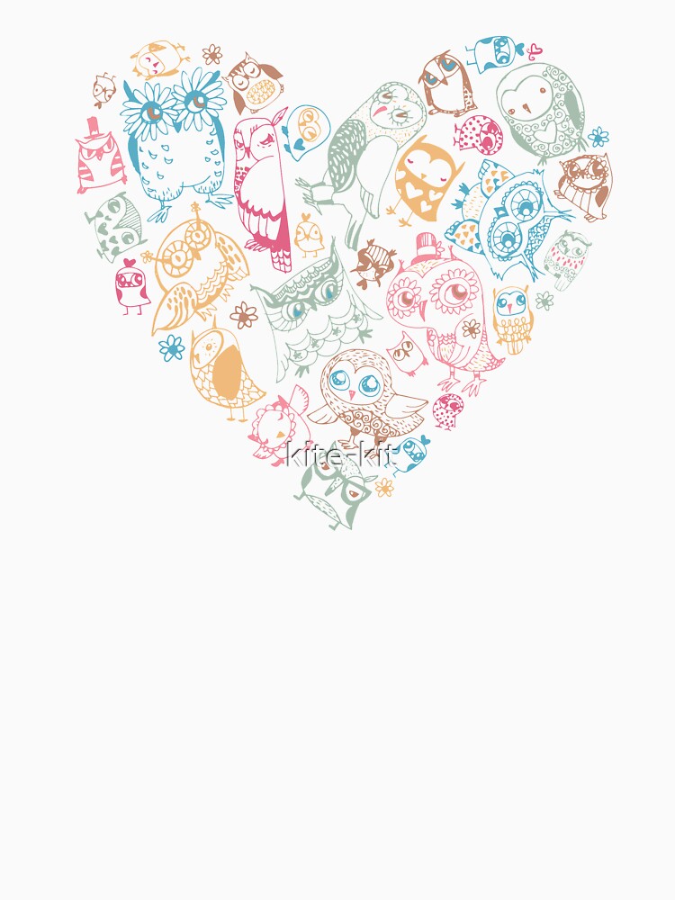 Hand drawn Owls by kite-kit