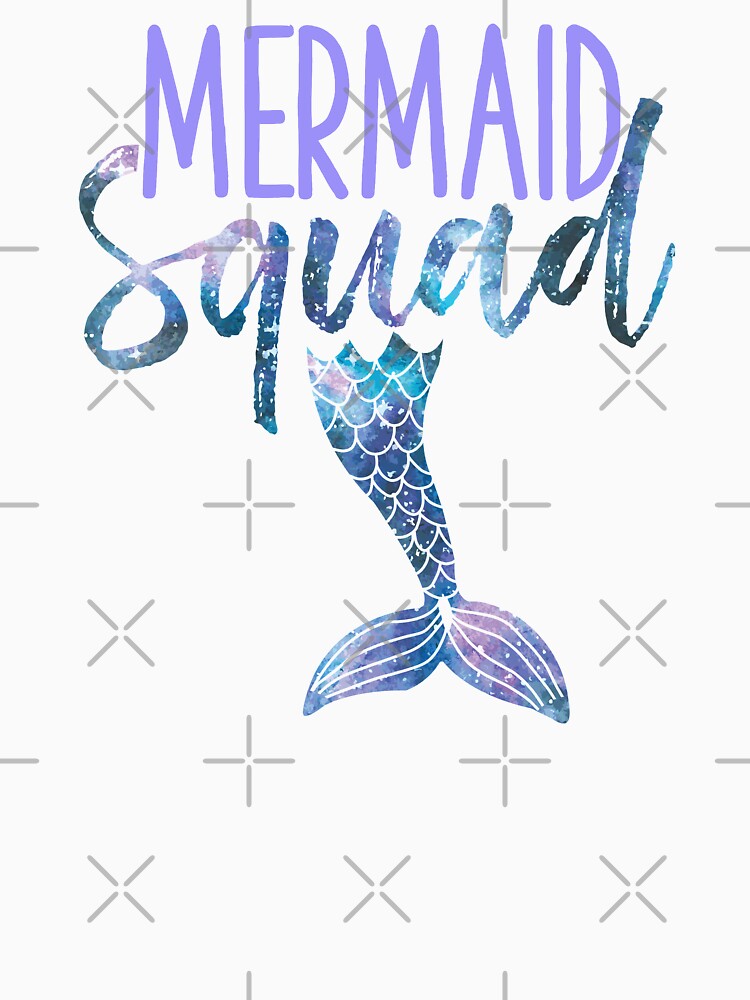 Mermaid Squad Cute Funny Birthday Bridal Bachelorette Party by MintedFresh