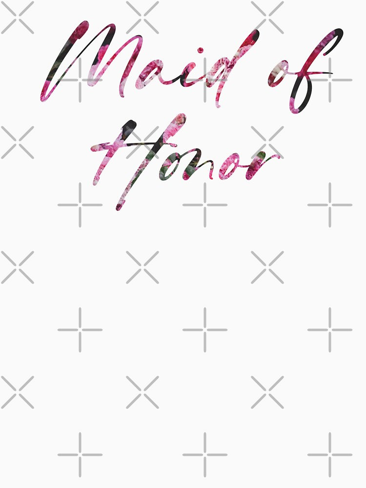 Pink & Green Floral Maid of Honor by FlowerShopAndCo