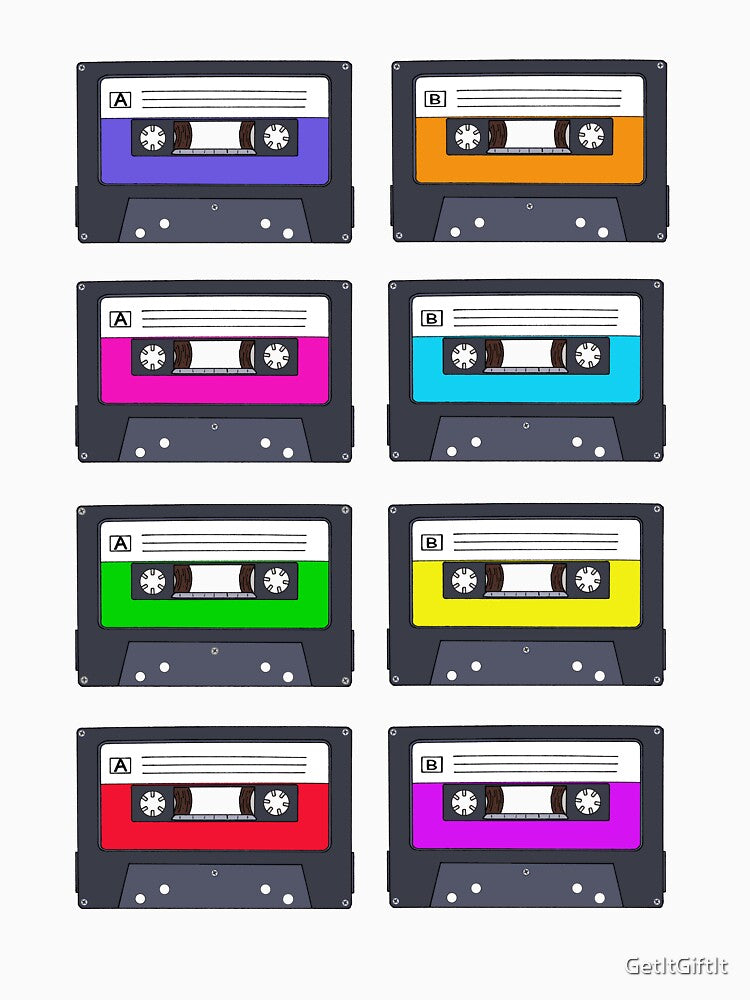 Colourful Cassette Tapes Design by GetItGiftIt