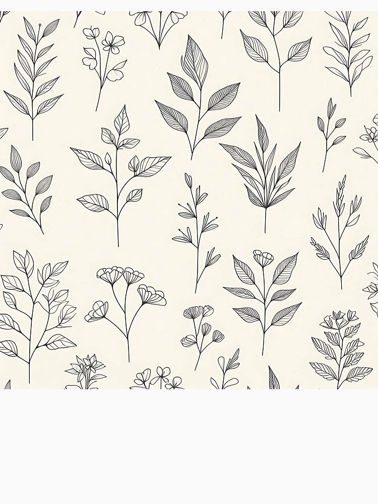 Minimalist Botanical Line Art by JavisSRDesign