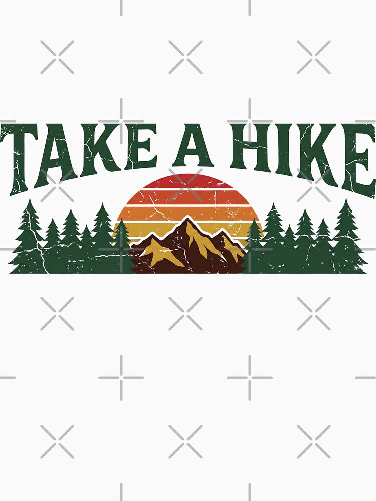 Take A Hike Vintage National Park Badge - Funny Retro Camping by BKPrintDesing