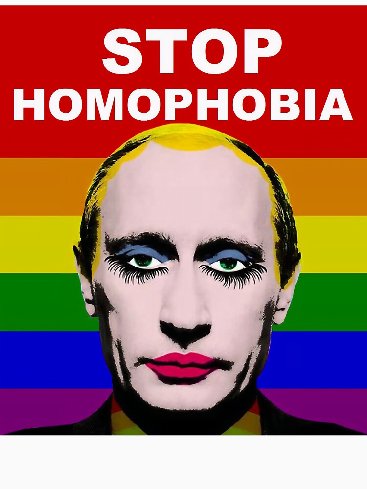 The Putin Pride Protest Stop Homophobia Pop Art by Seduction-art