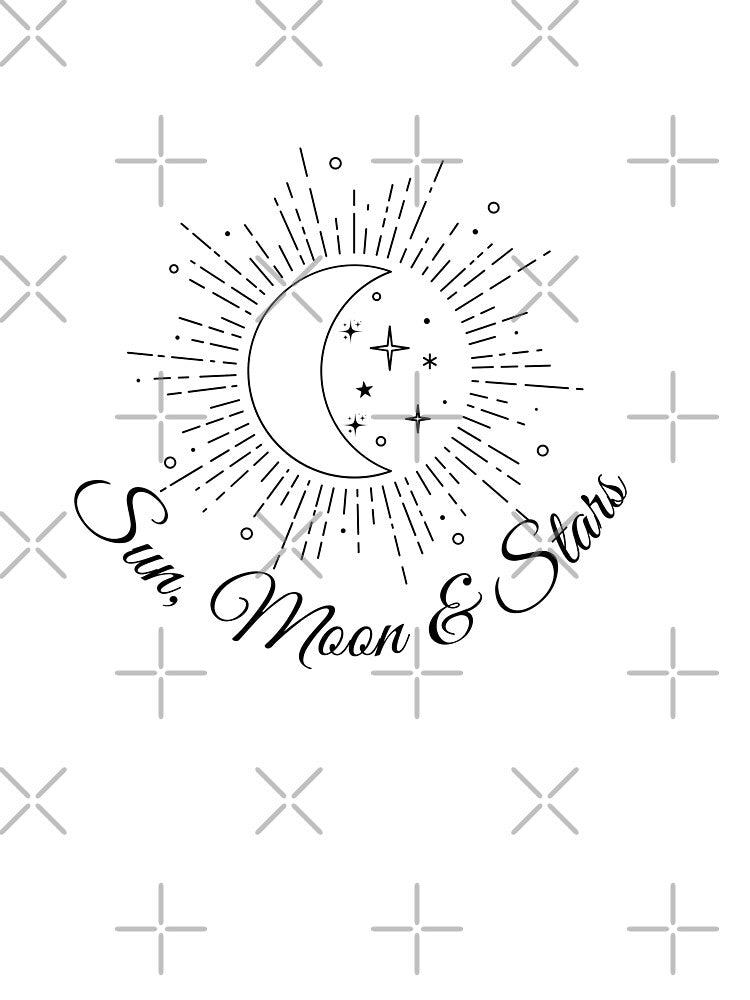 SUN MOON STARS CELESTIAL BOHO DESIGN by CholarCrafts