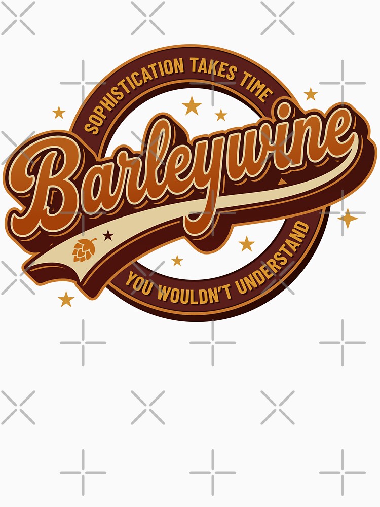 Vintage Barleywine Craft Beer Ale Retro Pub Art by Cozy-Old-Pub