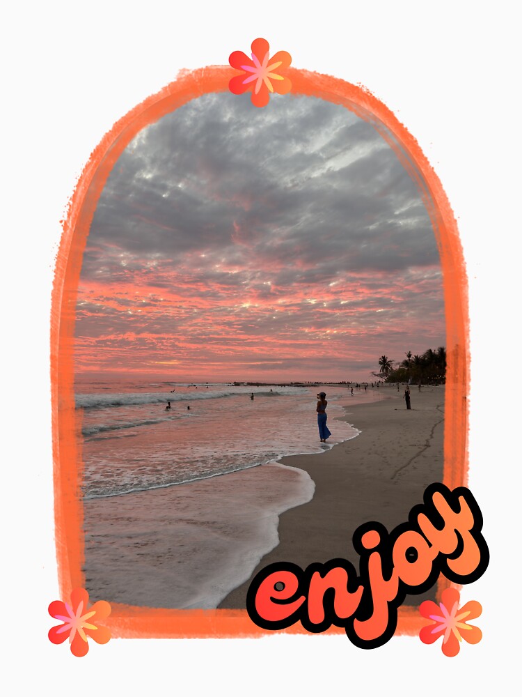 Sunset Beach Arch - Retro Vintage Summer Vibe Enjoy by PaniKulka