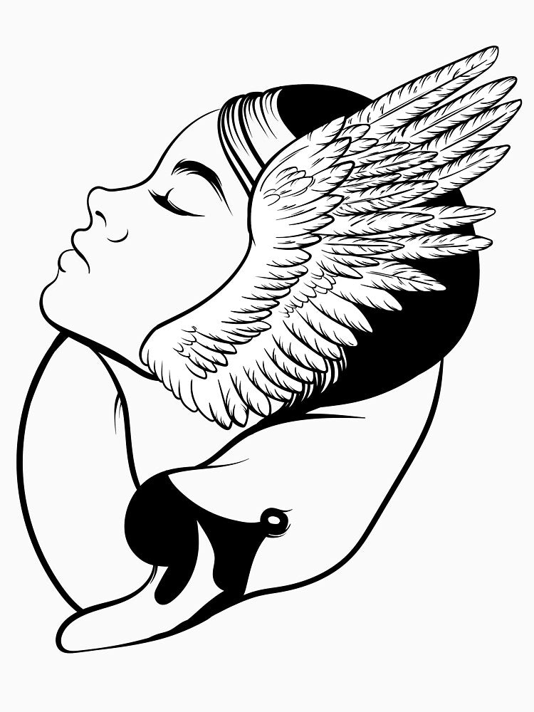 The Angel Of The Sky | Perfect For Your Goth, Wiccan, Alternative Friends by LemonDemonzzz