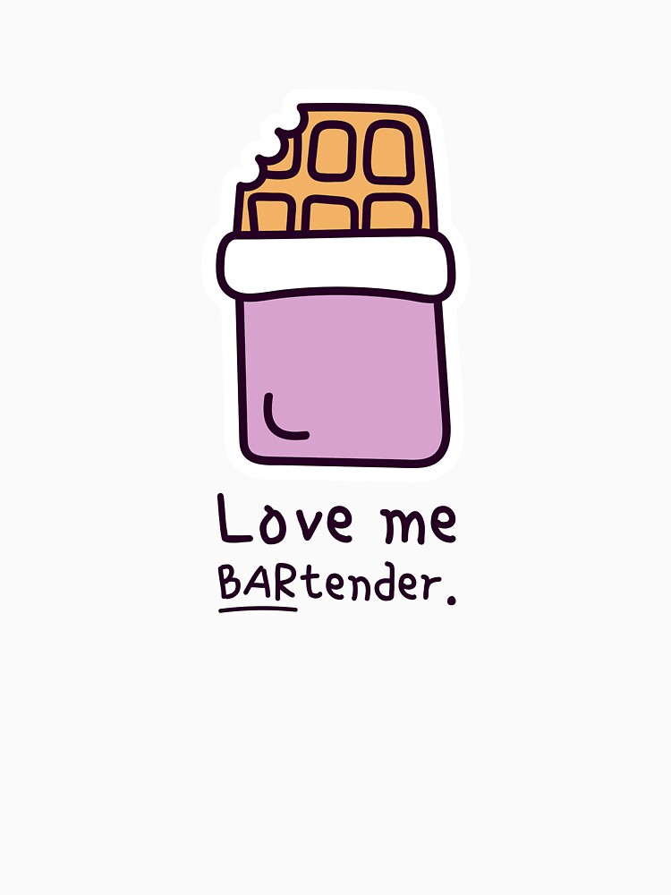 Love Me BARtender – Chocolate Bar Pun | Anti-Valentine Gift by StillFineClub