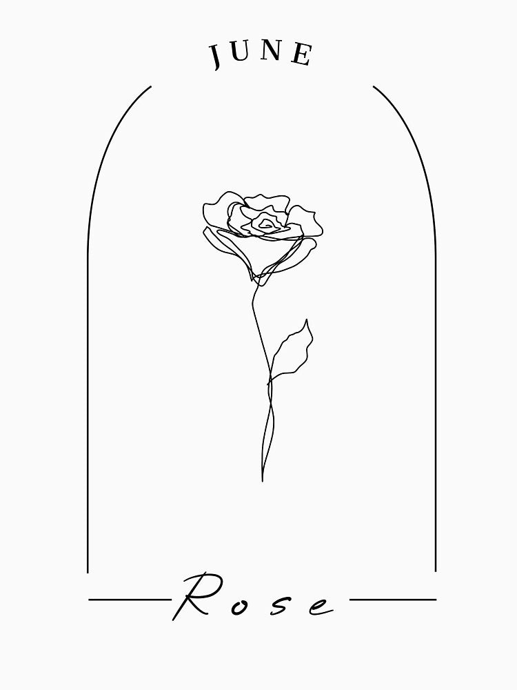Rose - June Birth Flower by MinmalistValley