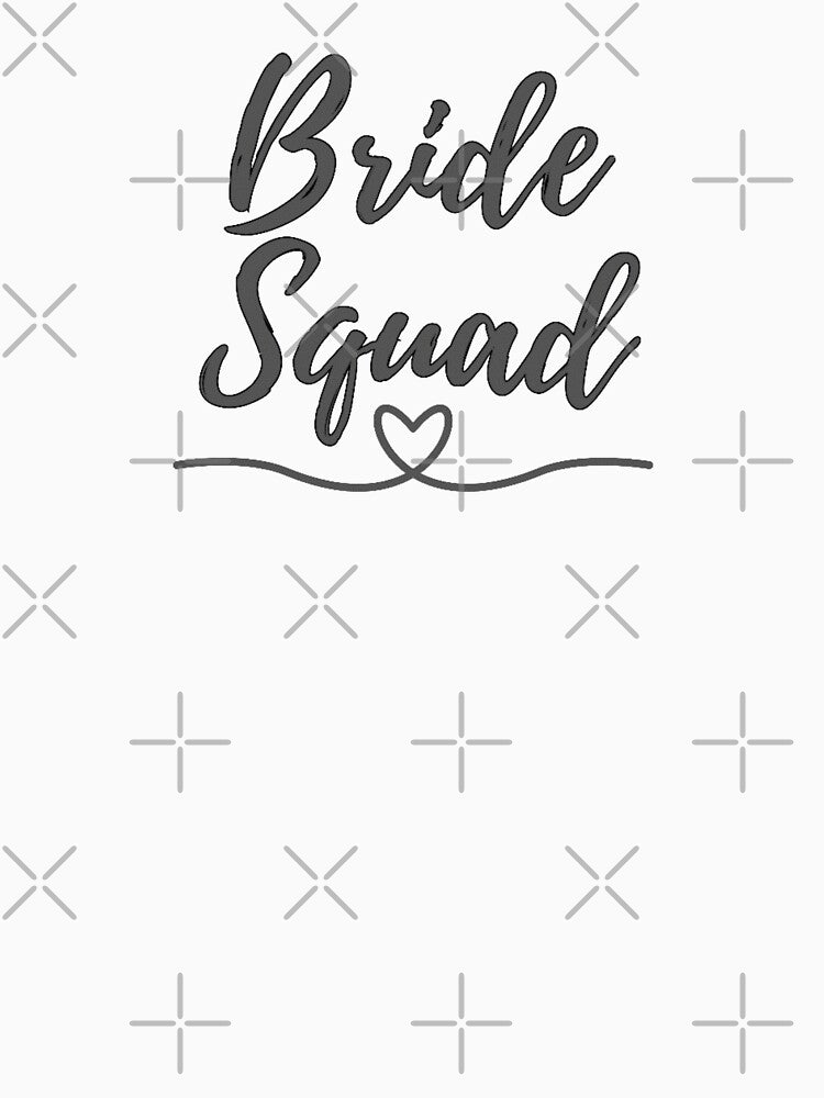 Elegant Wedding Bride Squad by DixieGirlStudio