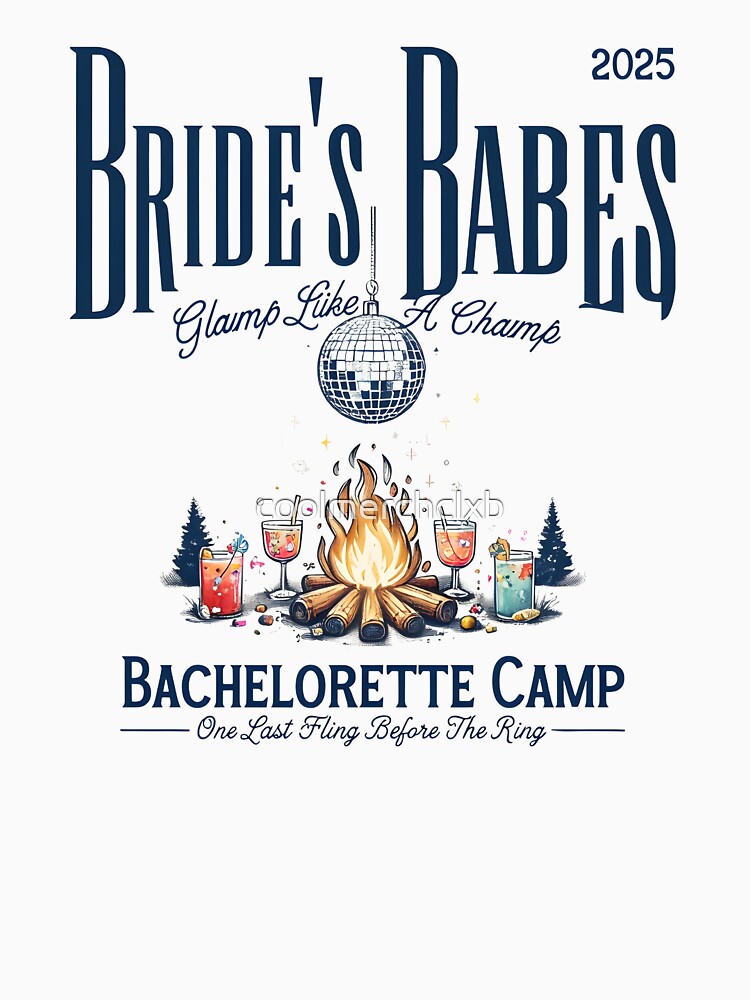 Bride’s Babes Bachelorette Camp Glamping Shirt - Rustic Bridal Party Matching Outfit, Funny Bride Squad Gift, Girls Weekend Tee by maisonélégantestore