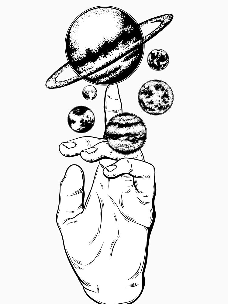 Universe At My Finger Tips | Perfect For Your Goth, Wiccan, Alternative Friends by LemonDemonzzz