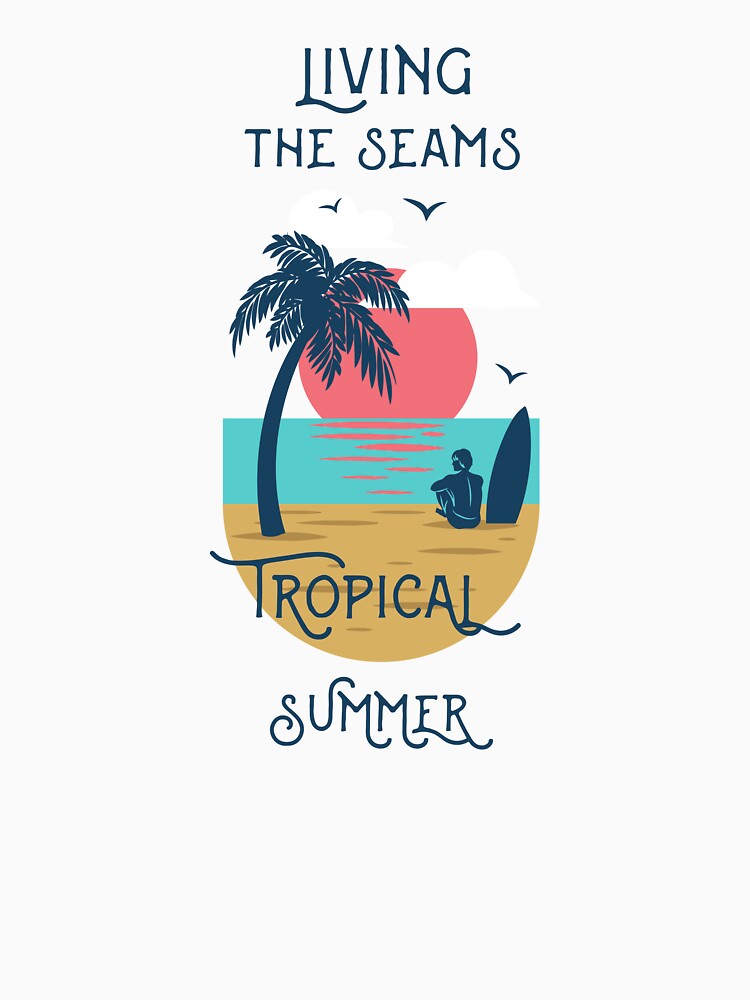 Living The Seams Tropical Summer Art by AhinoraArtShop