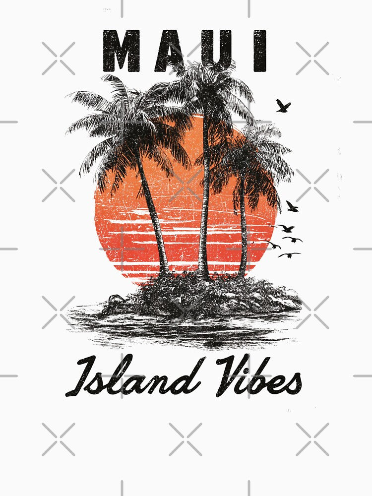 Maui Aloha Sunset Design by Blurbean
