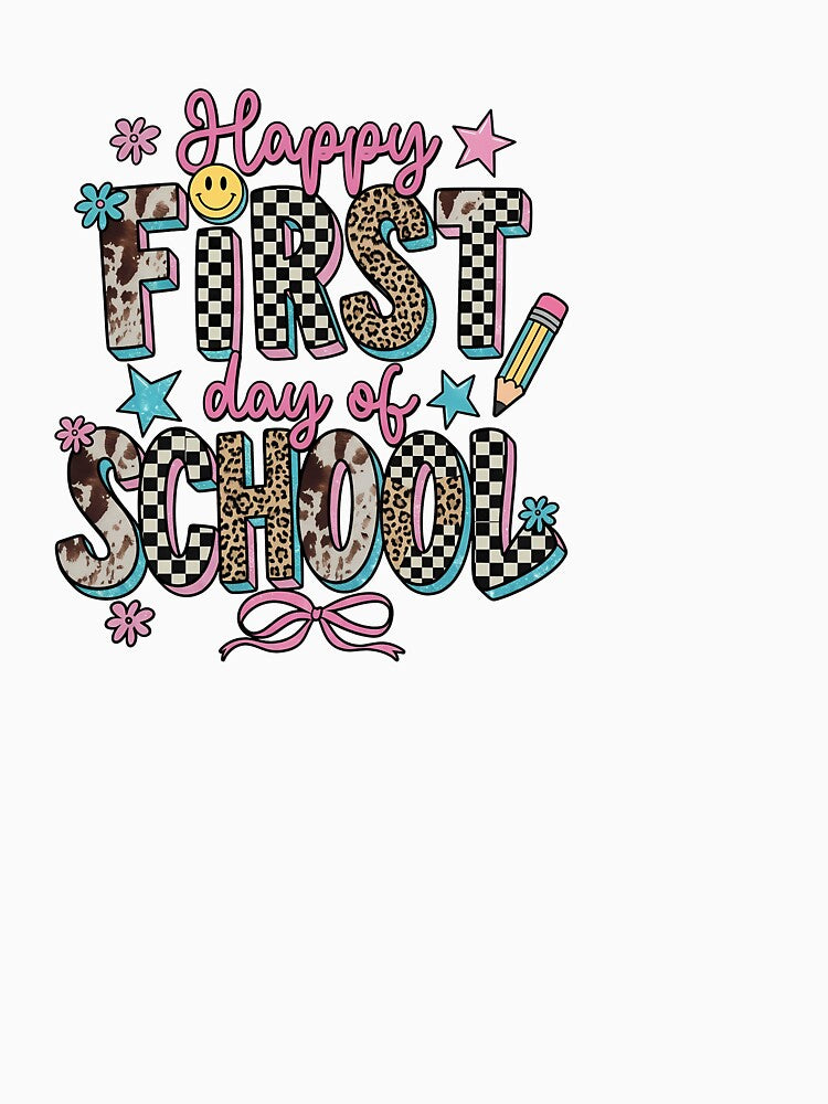 Happy First Day Of School Girls Back To School Cute Teacher by KroghDs