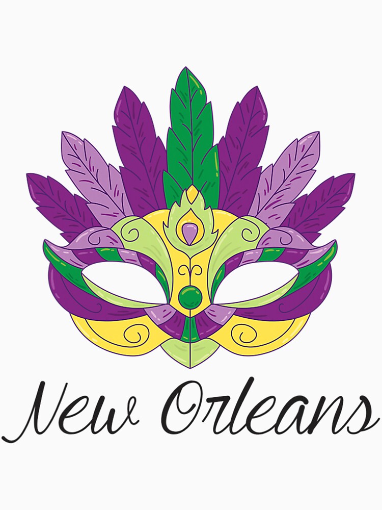 New Orleans Mardi Gras Souvenir Mask by concretemariach