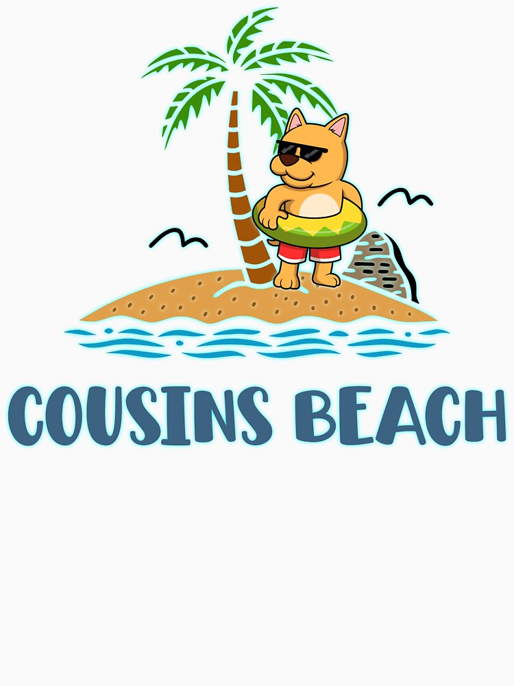 Cousins Beach Summer Trip Shirt | Cute Dog Beach Vacation Design by PixelWaveBD