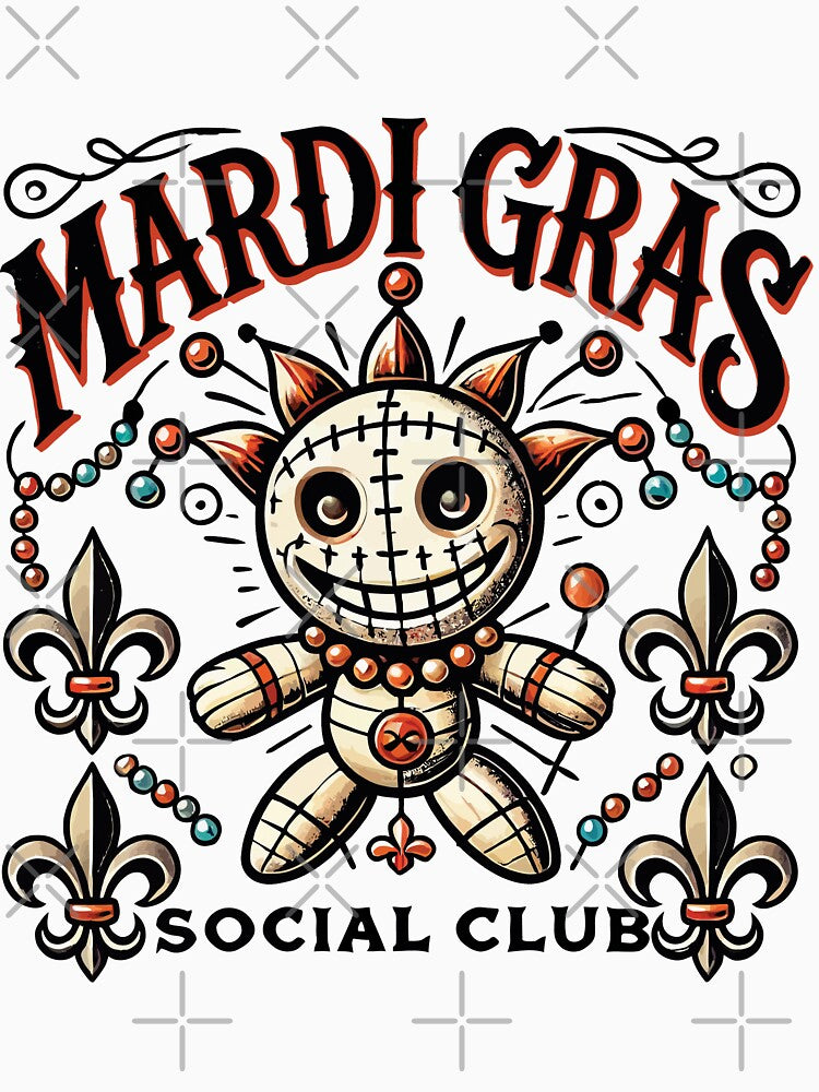 Mardi Gras Voodoo Doll Social Club Magic by LuminOrb