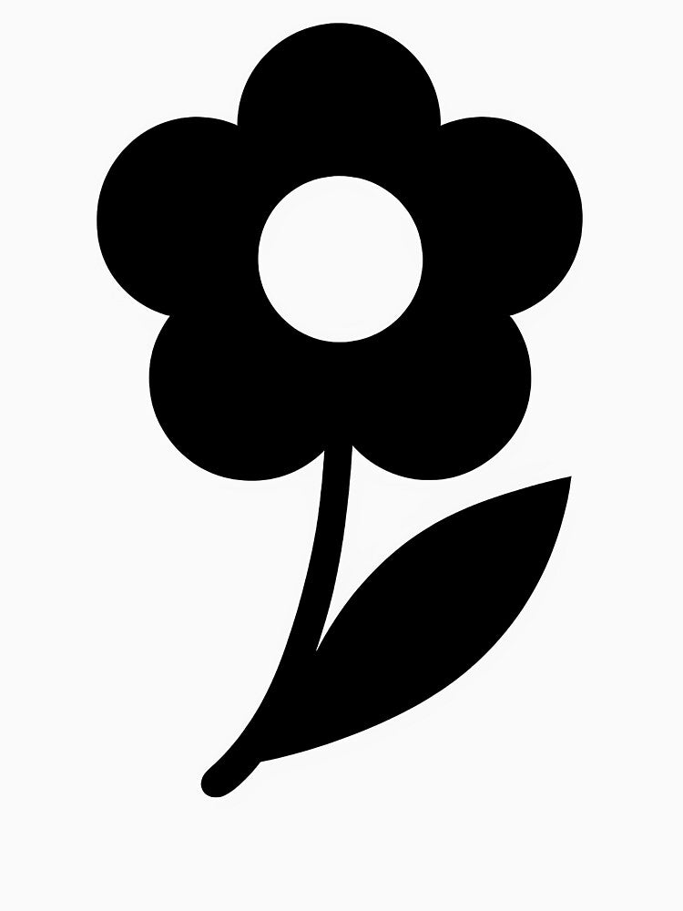 vector flower, graphic element, minimalist decor, simple flower by MKvision