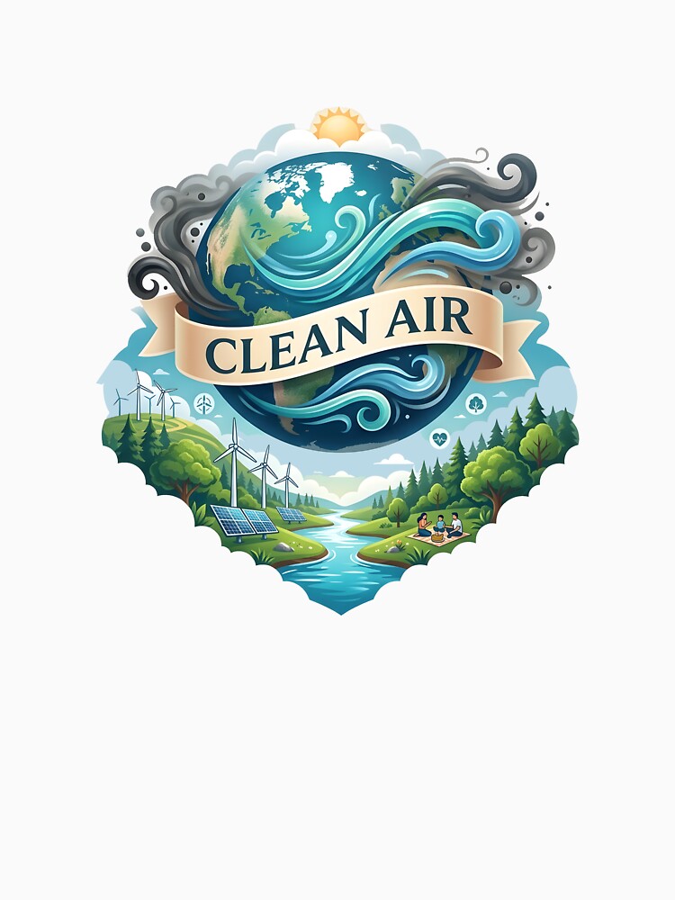 Breathe Clean Air Global Environmental Protection by Nuvoro Eco Awareness