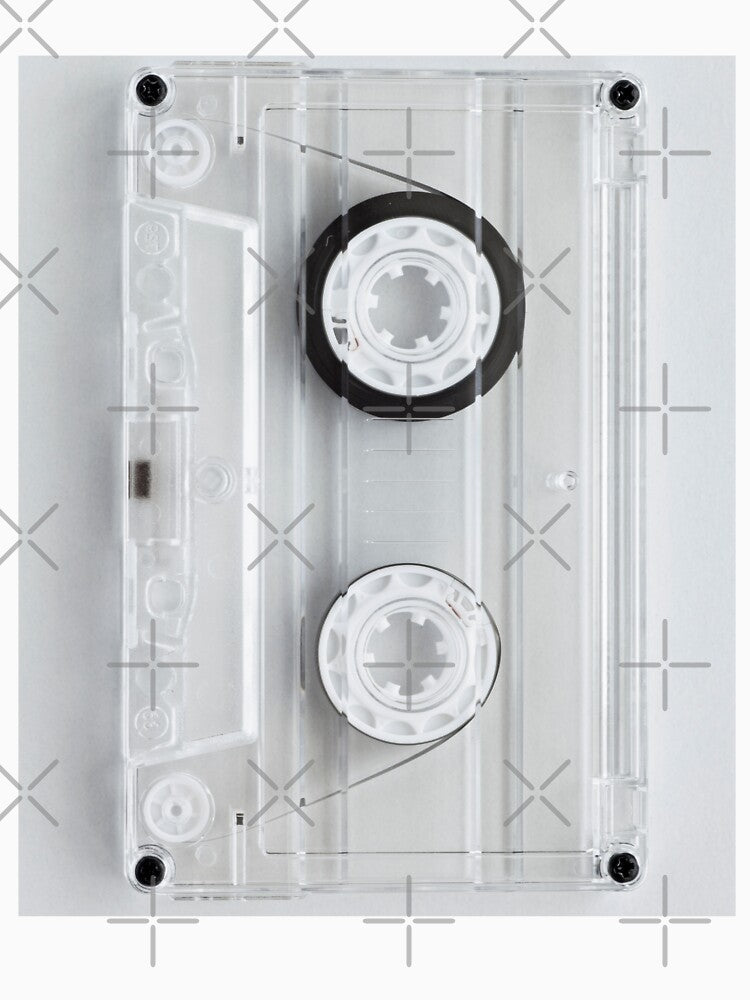 80's Transparent Cassette Tape For Retro Music Lovers And Musicians - Cassette Deck by Funwithmusic