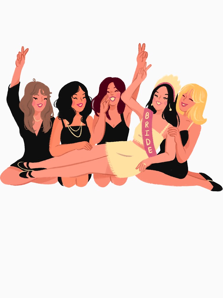 Bachelorette Party Squad Illustration by AuraLoft
