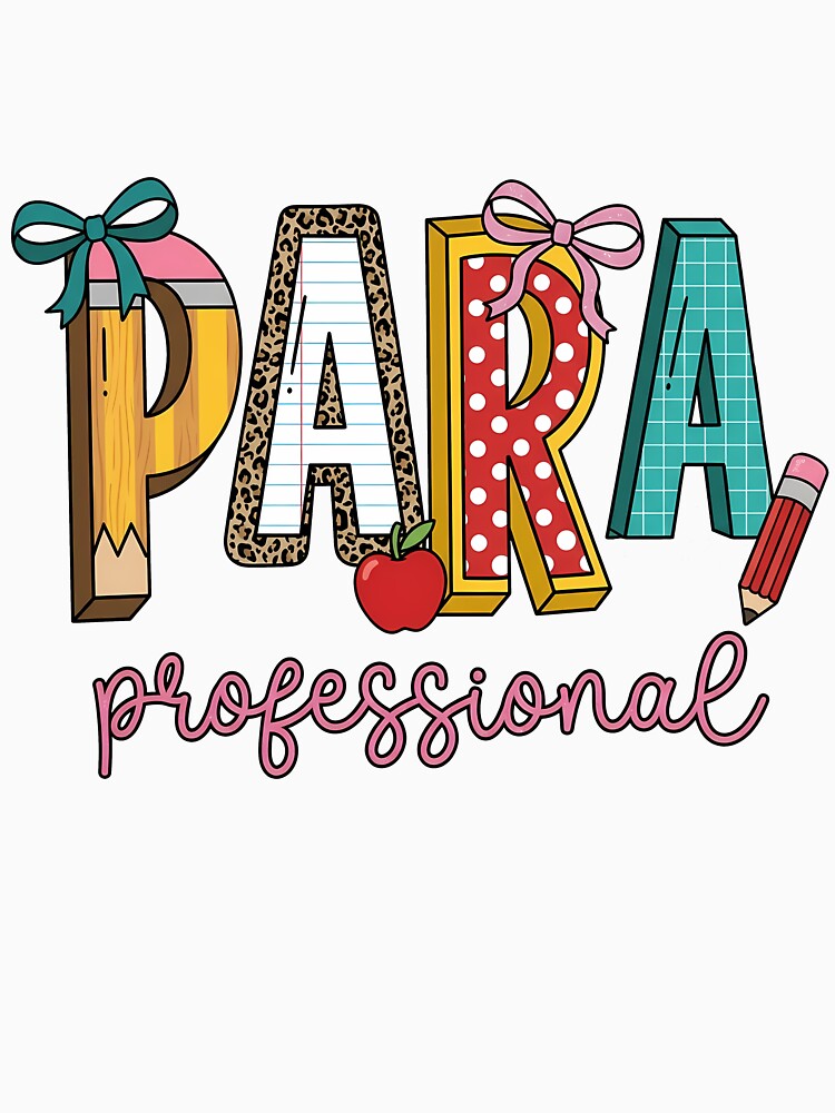 Cute Paraprofessional Teacher Life Back To School by KroghDs