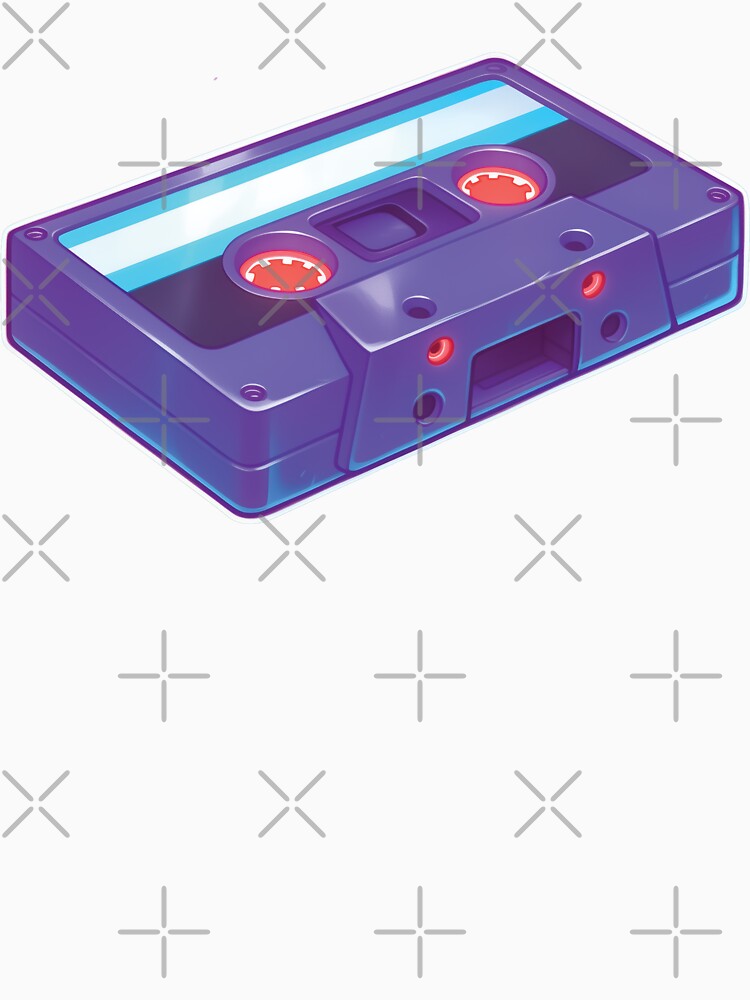 Retro Cassette Tape - Nostalgic 80s Illustration by Myndari