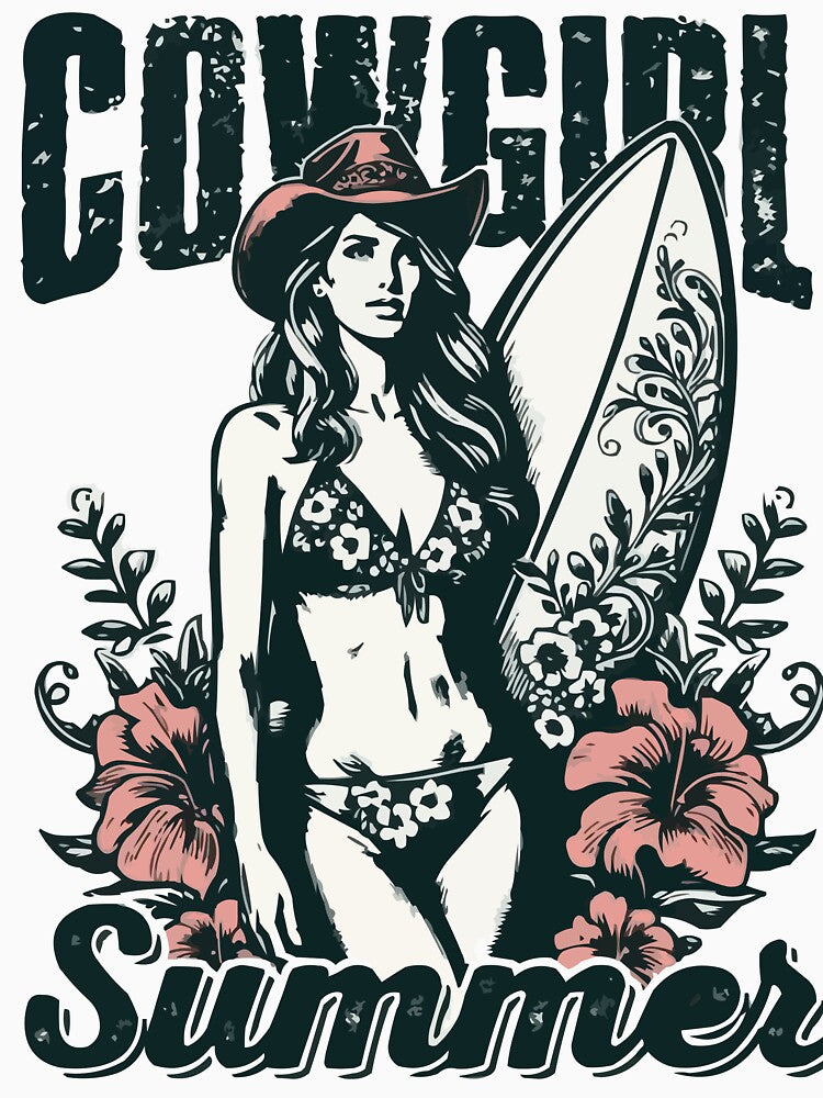 Cowgirl Summer Floral Retro Western by Jcat7