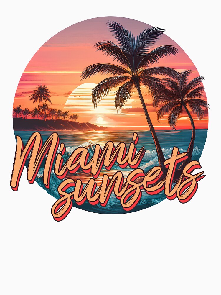 Miami Sunsets: Neon Skies, Ocean Vibes by pollosdesigns