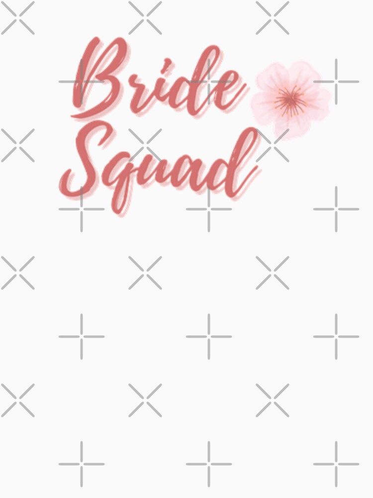 Elegant Pink Floral Bride Squad by DixieGirlStudio