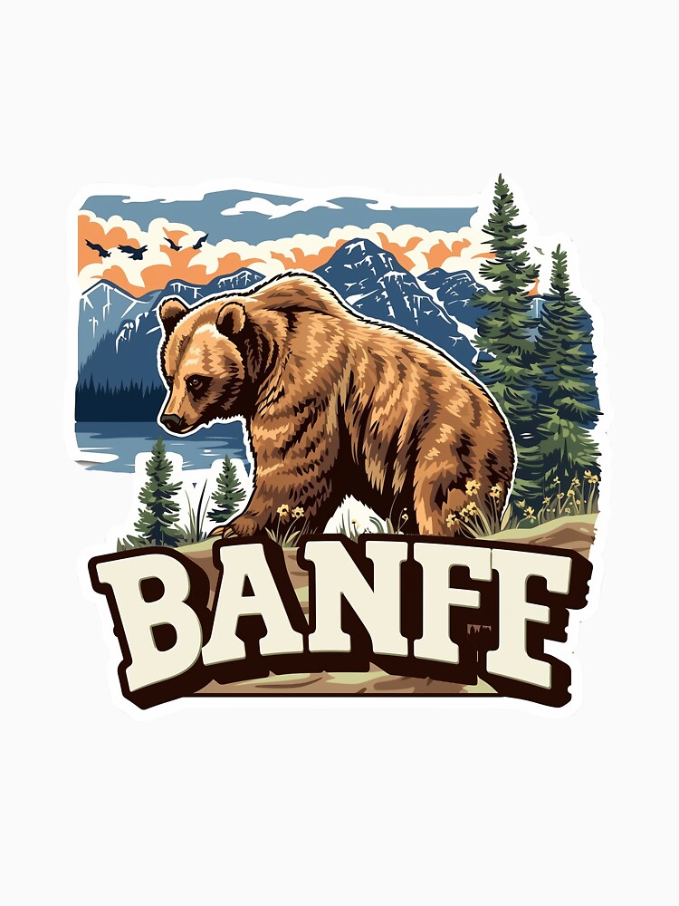 Banff Bear Beauty: National Park Sticker by LuluDragon
