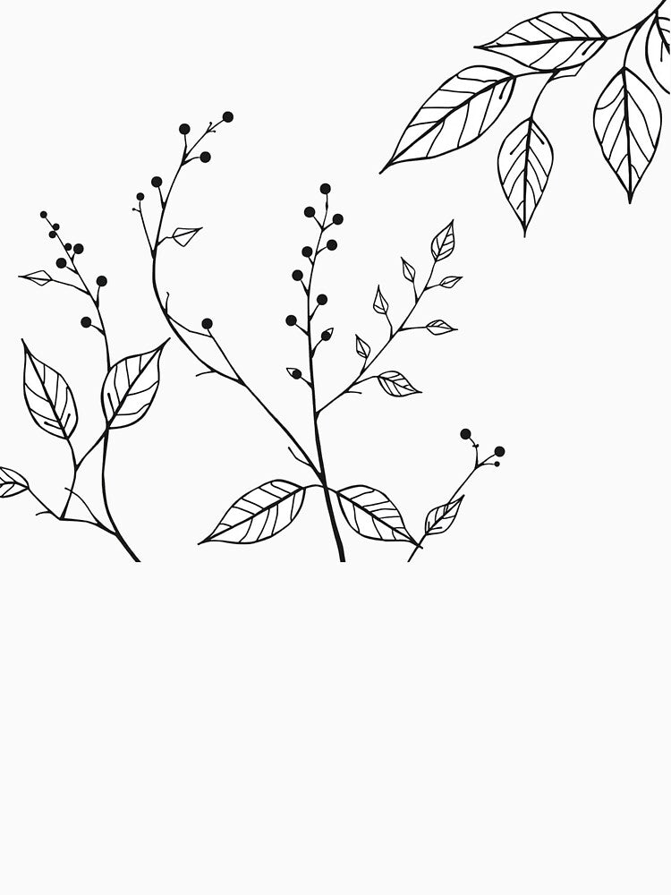 Minimalist Branch with Leaves by Pitujuck Kachanond
