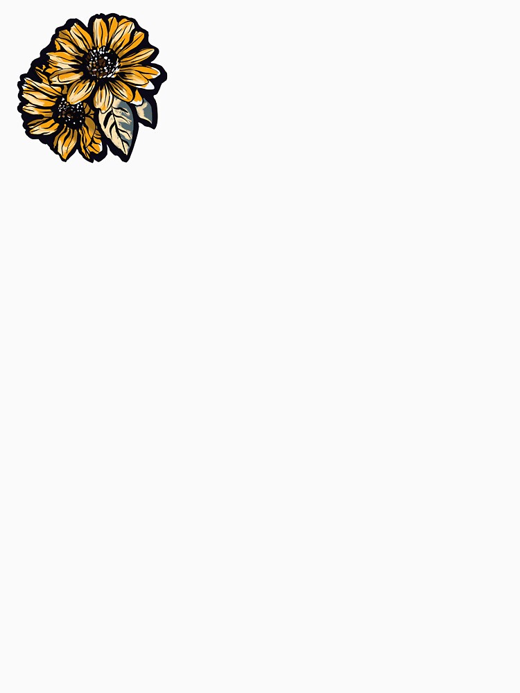 Minimalist Line Art Flower - Elegant colourful Botanical Design by CinthyaNovae