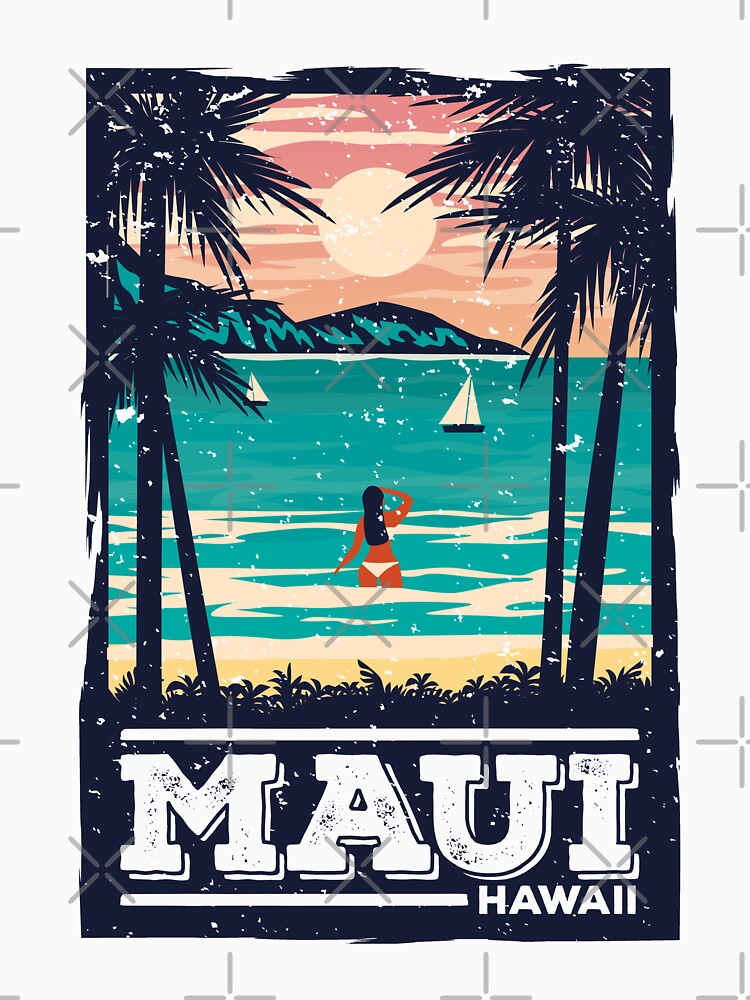 Maui Hawaii Vacation Aloha Hawaiian Islands Women and Girl by Crazy Trendy Designs