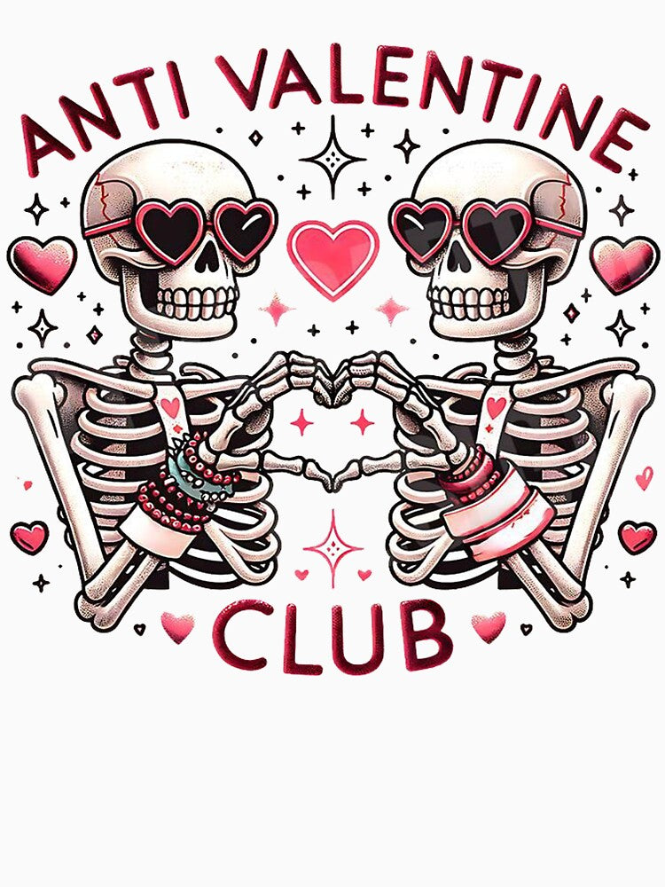 Anti Valentine – Skeletons Love Club by yahya arboun