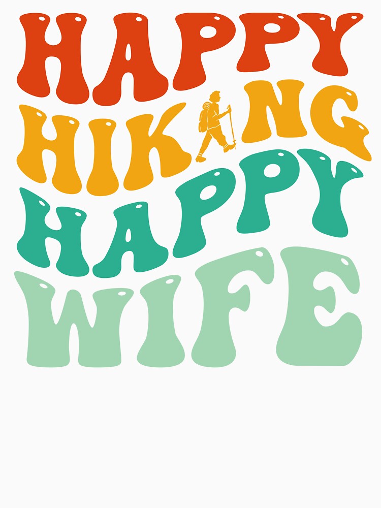 Wife Hiking mountaineering Mom Grandma Funny Vintage Groovy Woman by aymanehammi