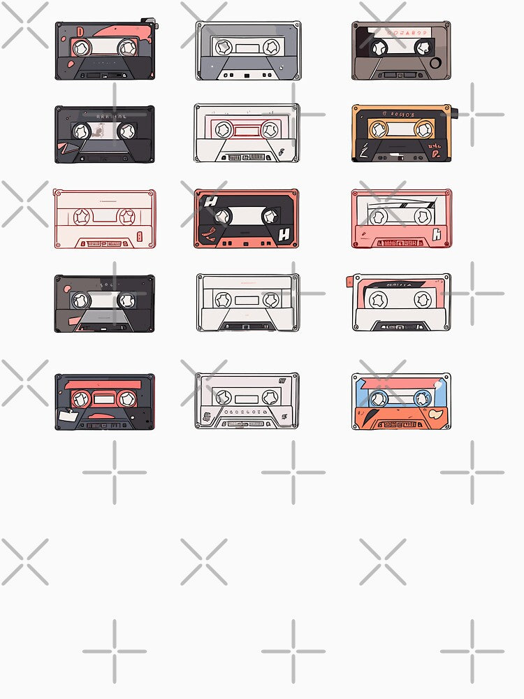 Minimalist Retro Cassettes by TinyVerse