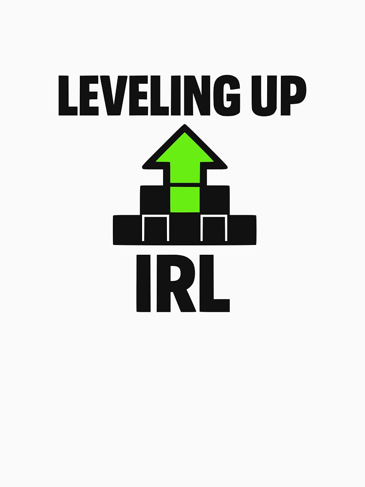 Leveling Up IRL Retro Pixel Green Arrow by FunFitLife Studio
