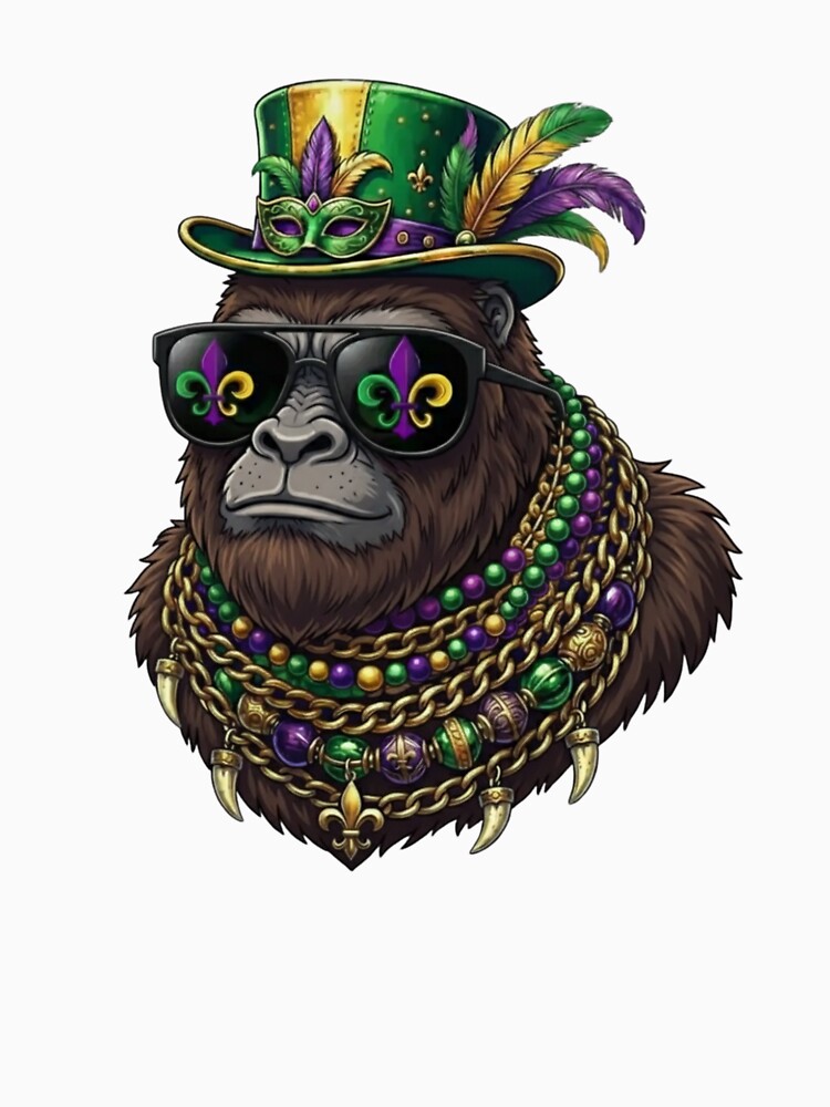 Mardi Gras Gorilla Carnival by salmzouriart