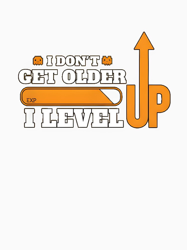 I Don't Get Older I Level Up Funny Gamer Birthday by AbcDigs Studio
