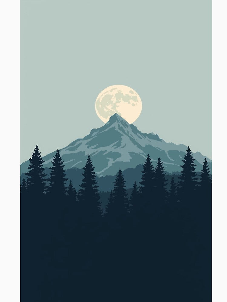 Moonrise Over the Silent Peak by AbstractAnom