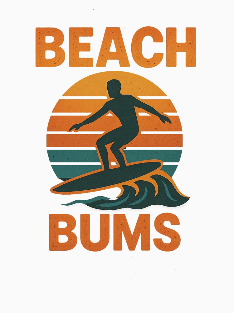 Retro Beach Bums - 80s Surfer Aesthetic Shirt by Designeerguy
