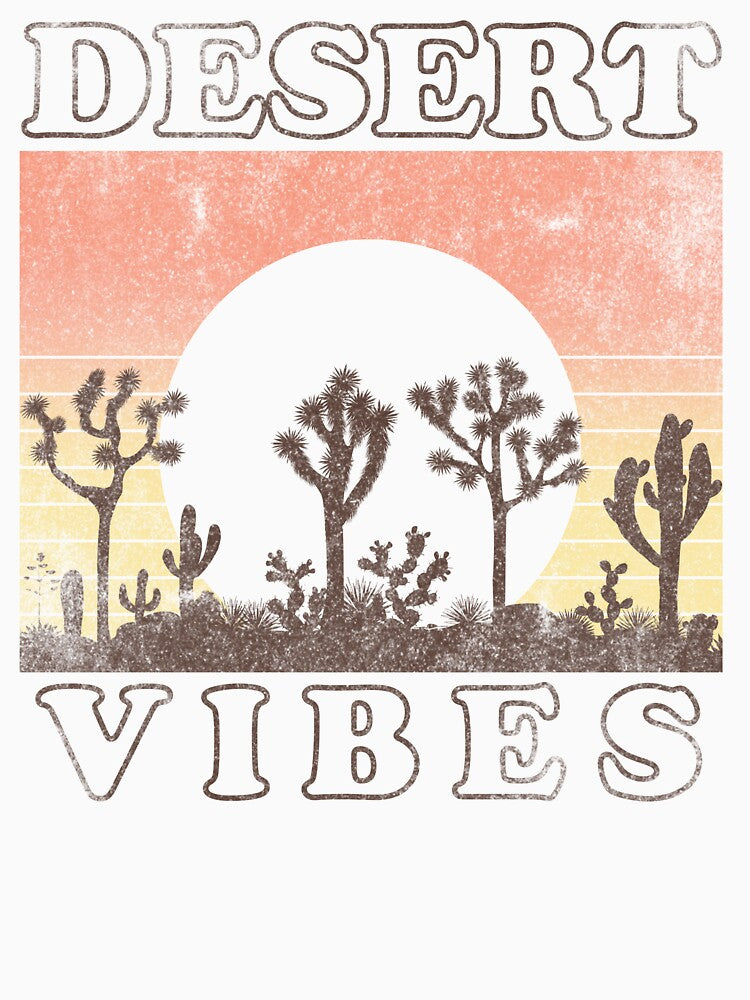 Desert Vibes Retro Vintage Sunset Joshua Tree by The secret storage room