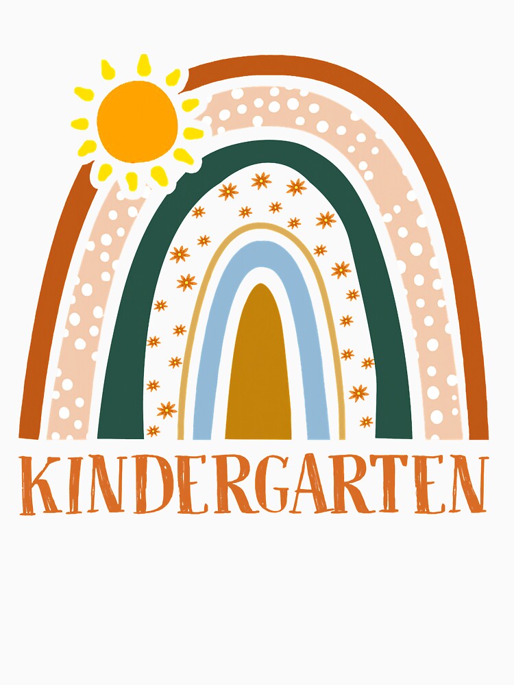 Kindergarten Teacher Students Rainbow Back To School by ClareMadelane
