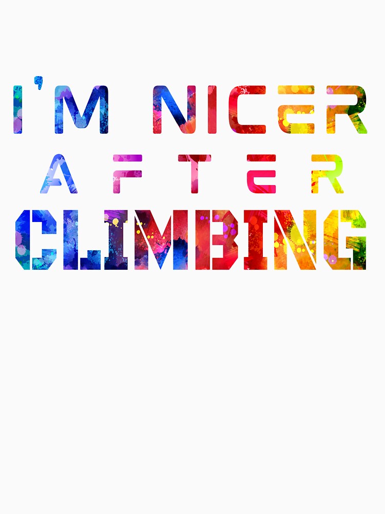 I'm Nicer After Climbing watercolor by Joanna-Asia