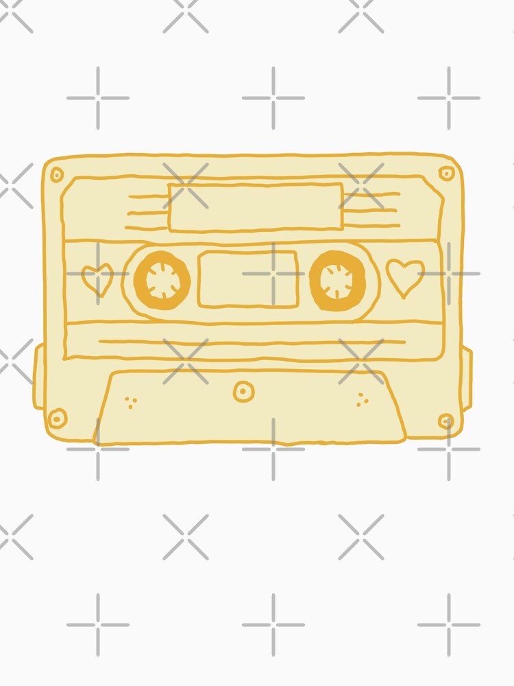 Cassette Tape Yellow by Thousandfurrs