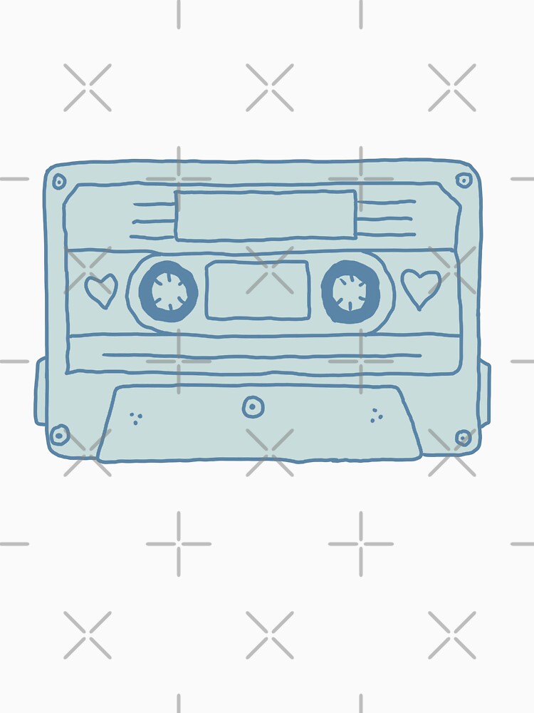 Cassette Tape Blue by Thousandfurrs