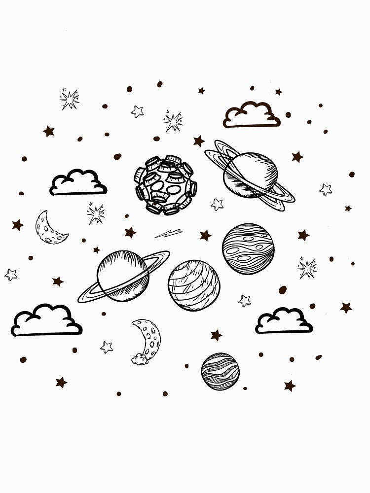 Celestial Moon Astrology Astronomy, Vintage by Cute Shark